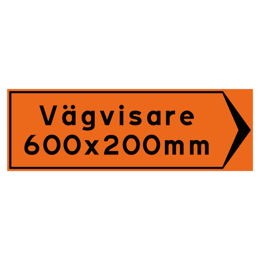 Vägvisare - Egen design - 600x200mm