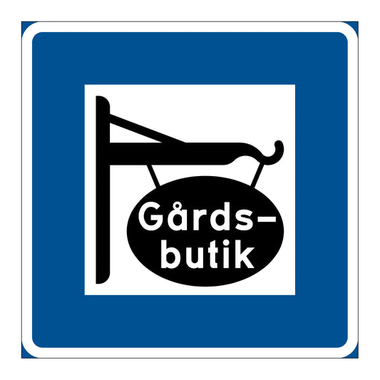Skylt - H25 - Gårdsbutik