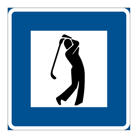 Skylt - H20 - Golfbana