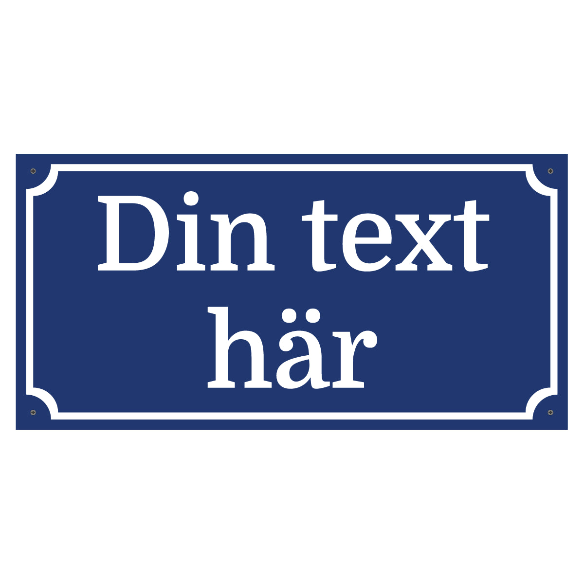 Plastskylt - 400x200mm - Egen design - BilligaSkyltar.se