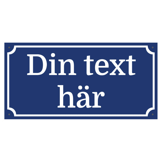 Plastskylt - 400x200mm - Egen design - BilligaSkyltar.se