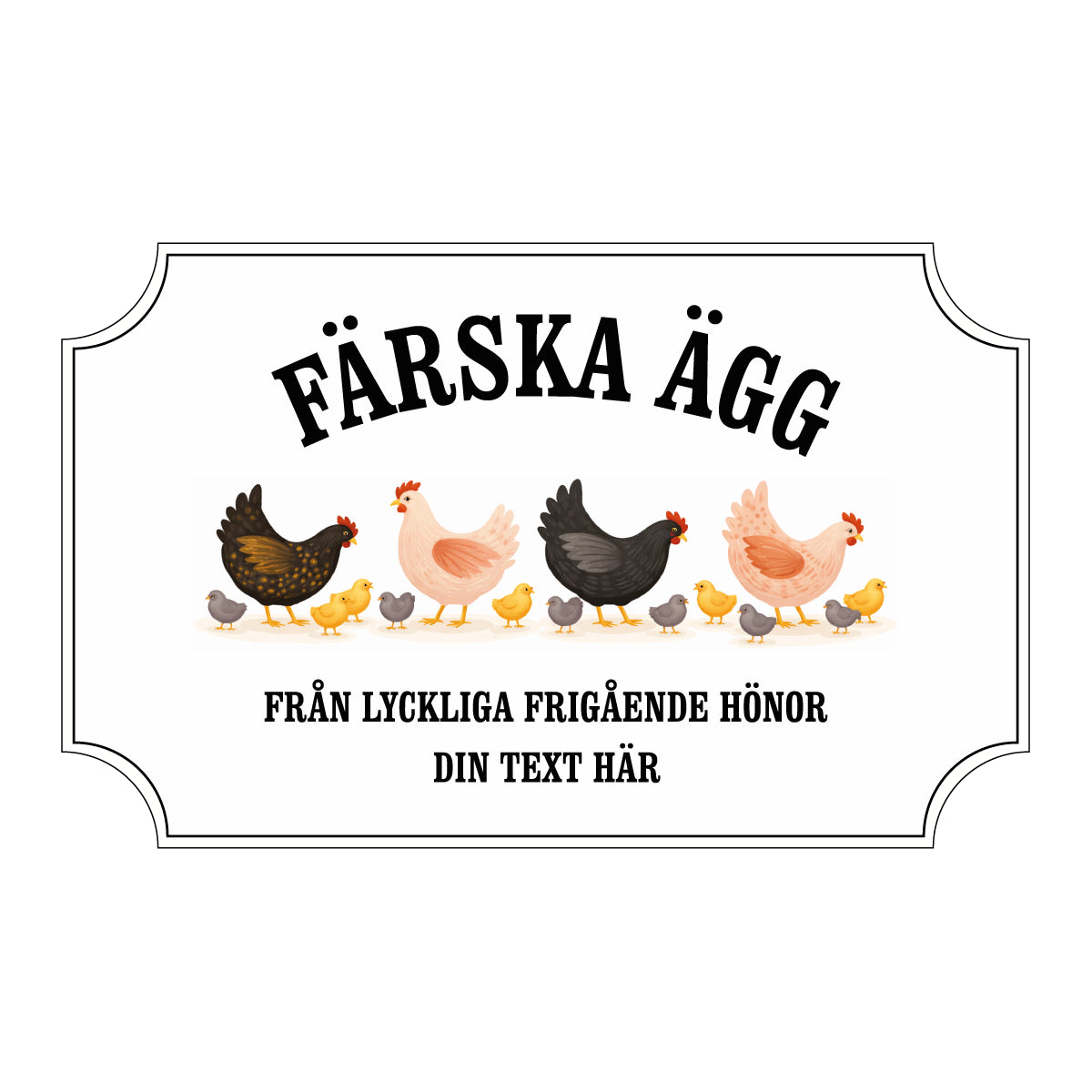 Etiketter till äggkartonger - 80×50mm