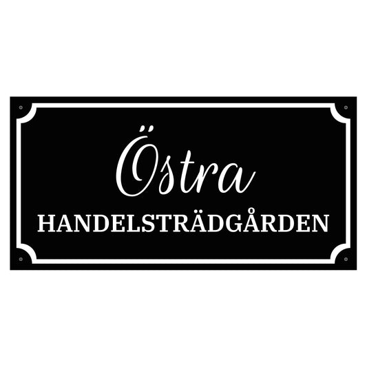 Gårdsskylt - 400x200mm - Egen design - BilligaSkyltar.se