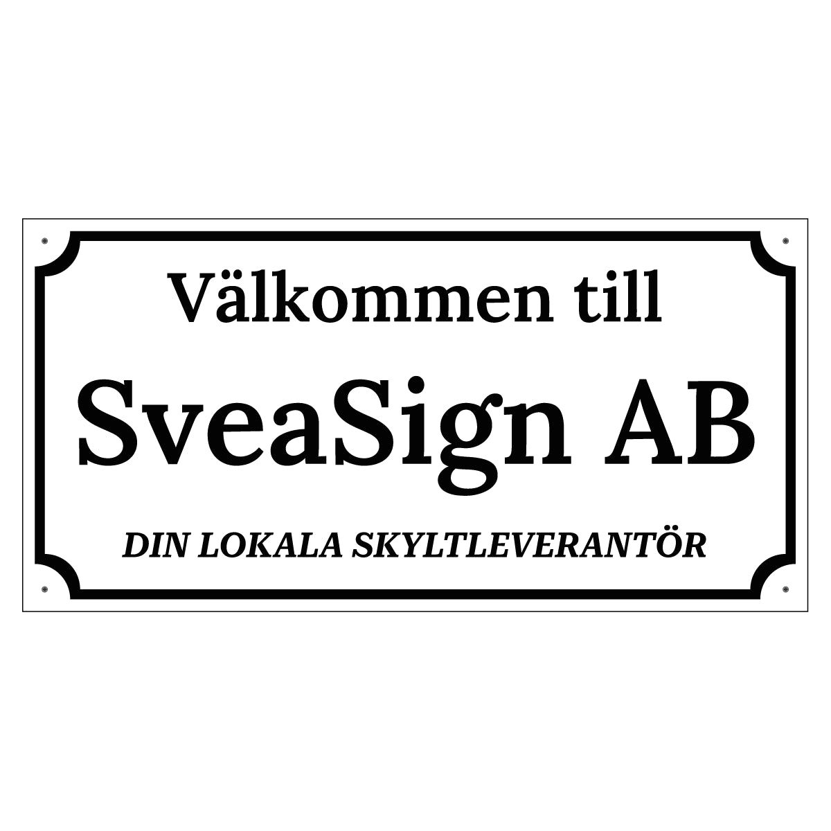 Fasadskylt - 800x400mm - Egen design - BilligaSkyltar.se