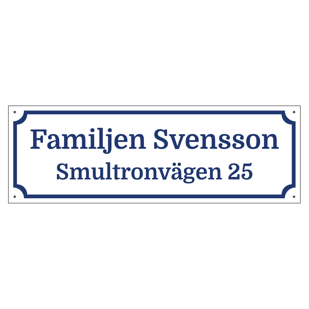 Adresskylt - 600x200mm - Egen design - BilligaSkyltar.se