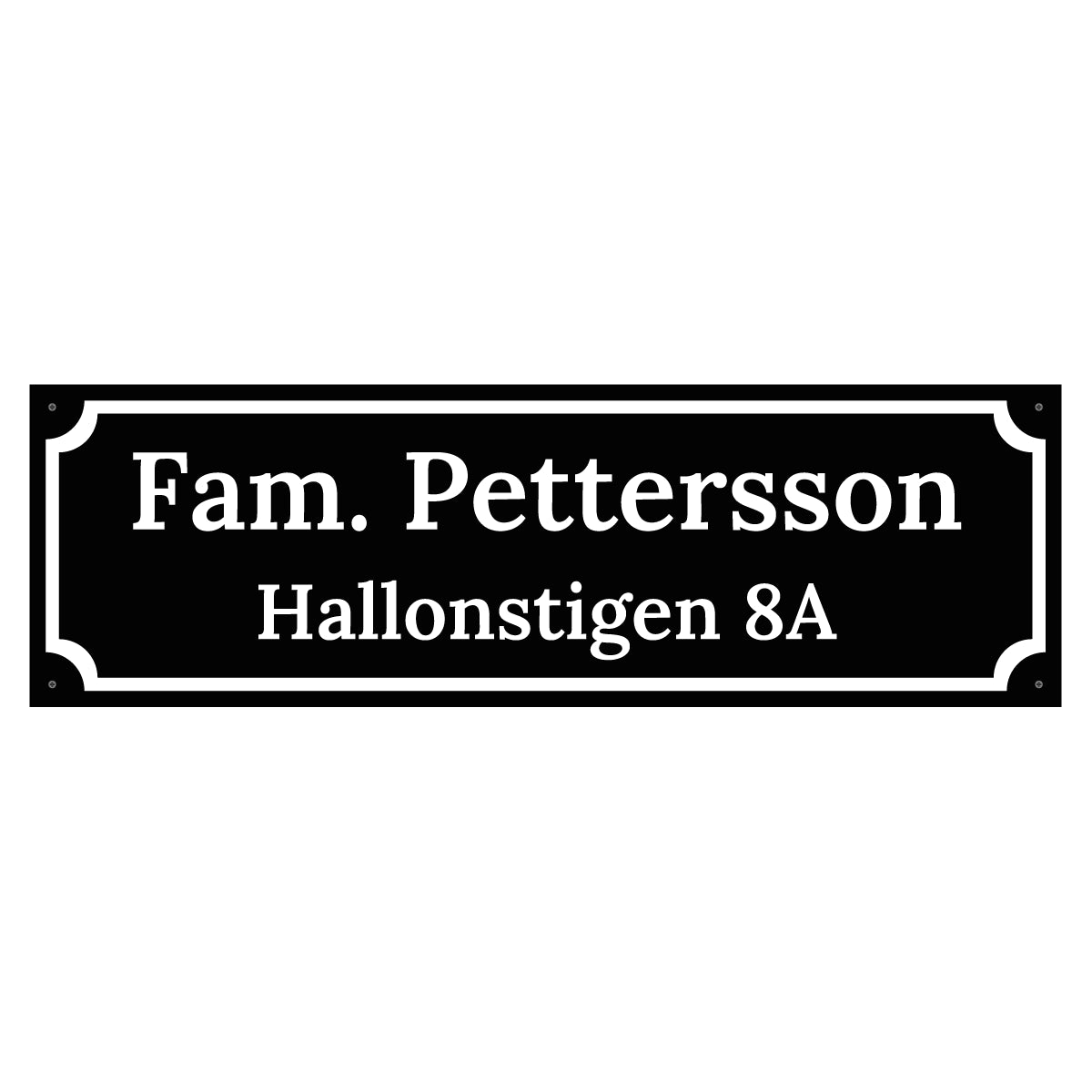Adresskylt - 800x250mm - Egen design - BilligaSkyltar.se