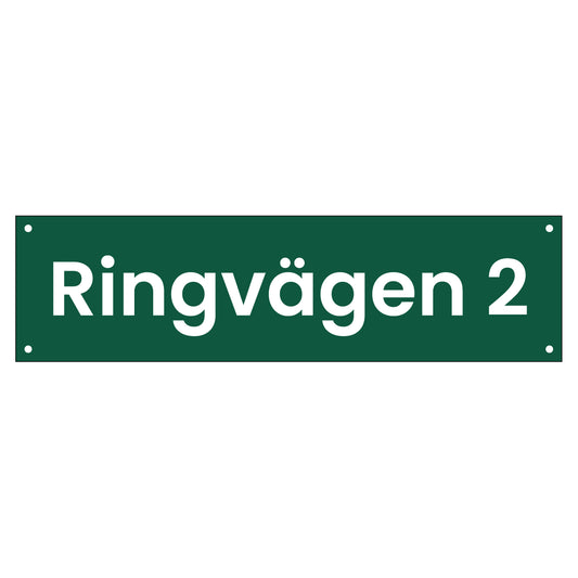 Husskylt - 300x80mm - Ramlös