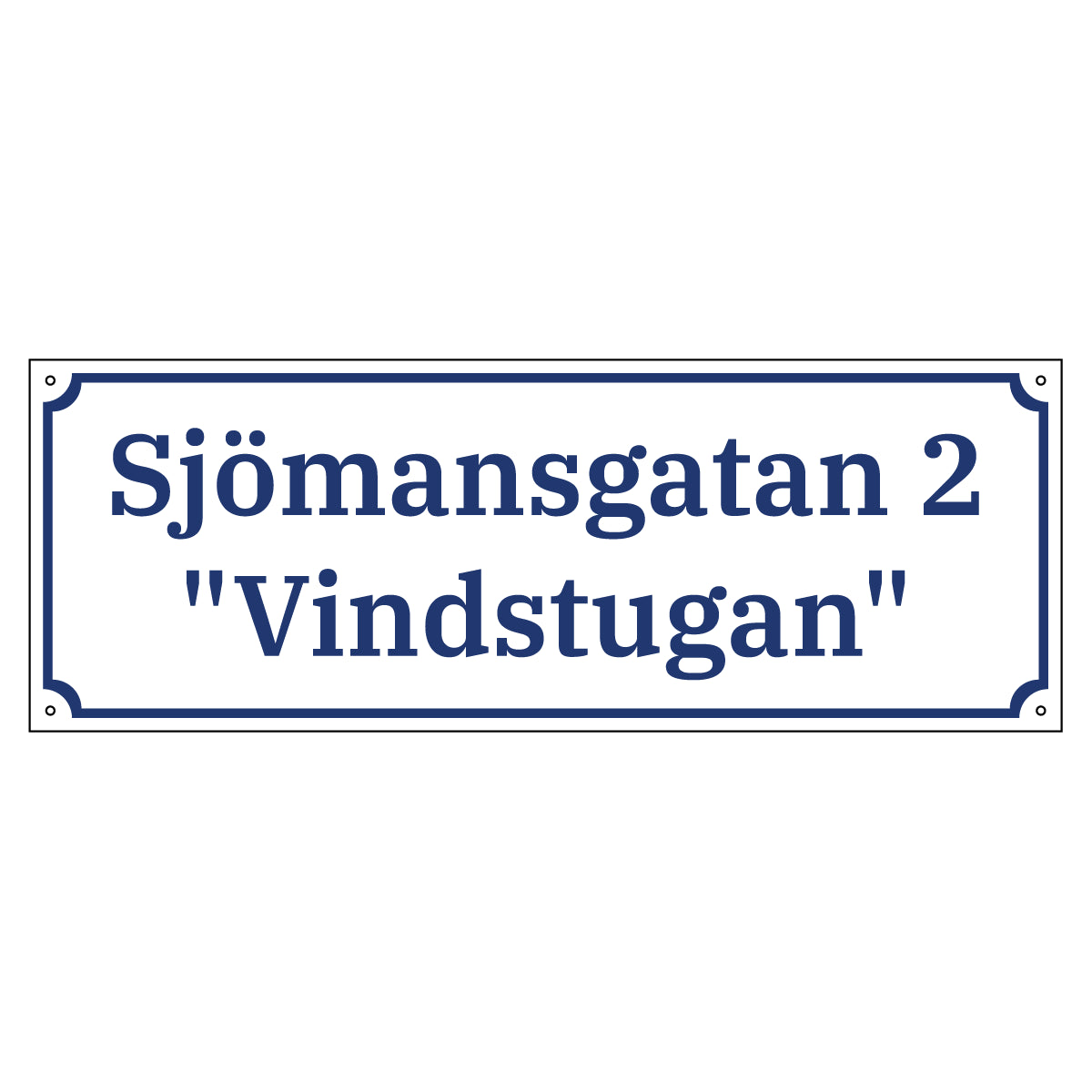 Husskylt - 500x180mm - Gammaldags