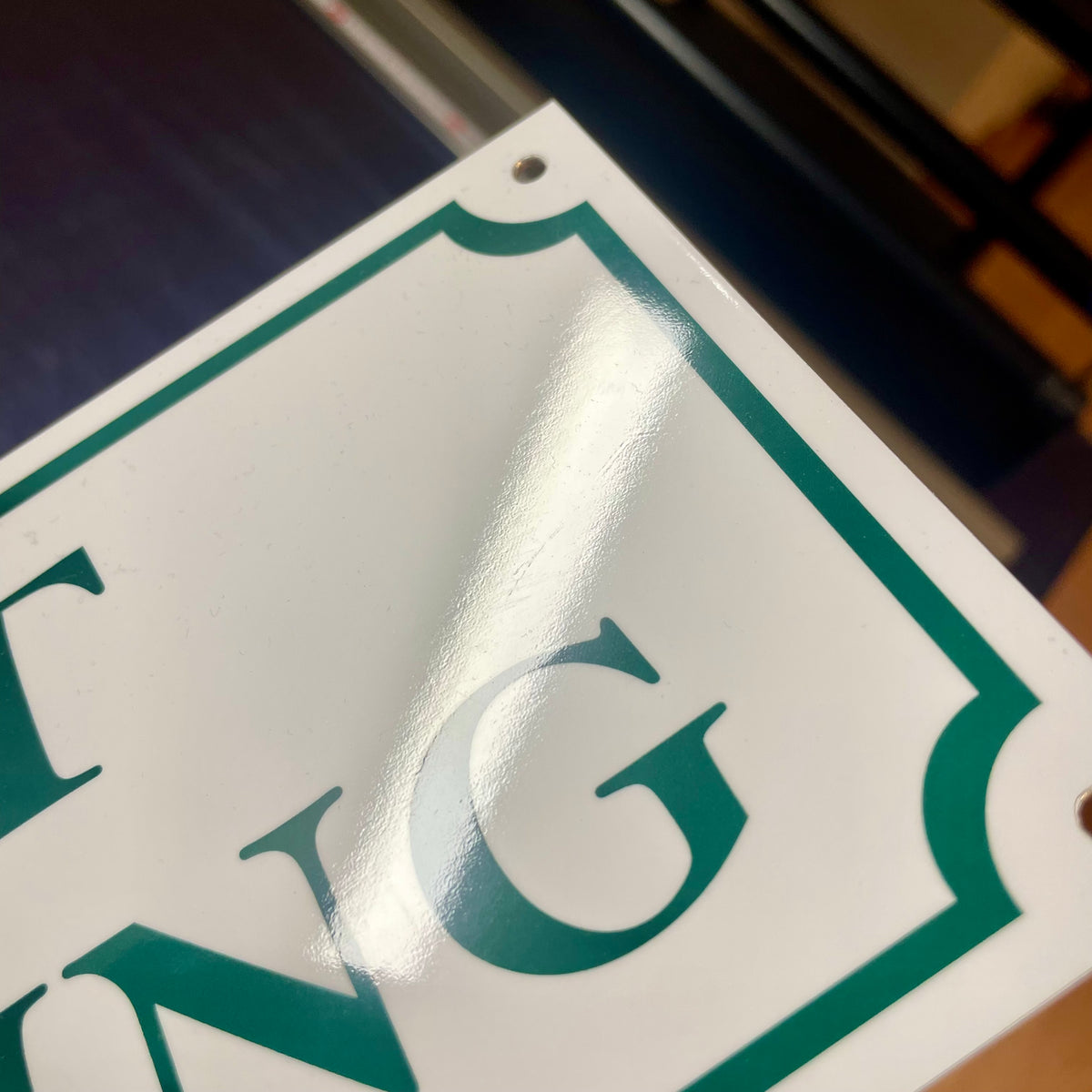 Aluminiumskylt - 300x110mm