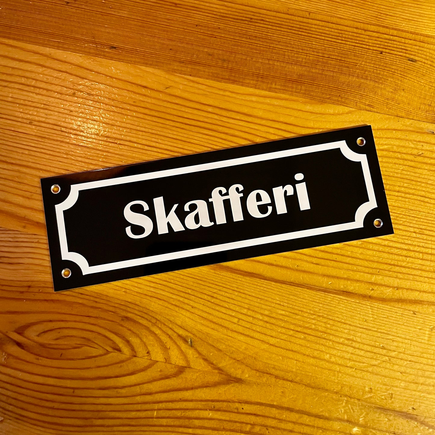 Aluminiumskylt - 150x50mm