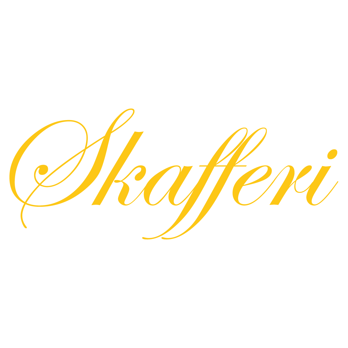 Skafferi - Vinyltext - Gul