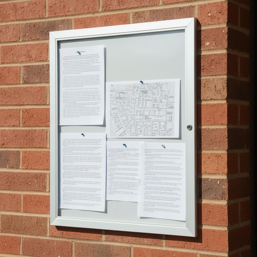 Skyltskåp - Låsbart i aluminium - Inom & utomhus | BilligaSkyltar.se