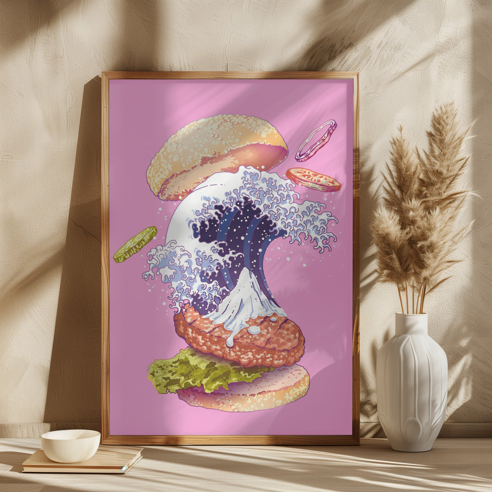 Poster "Kanagawa Burger"