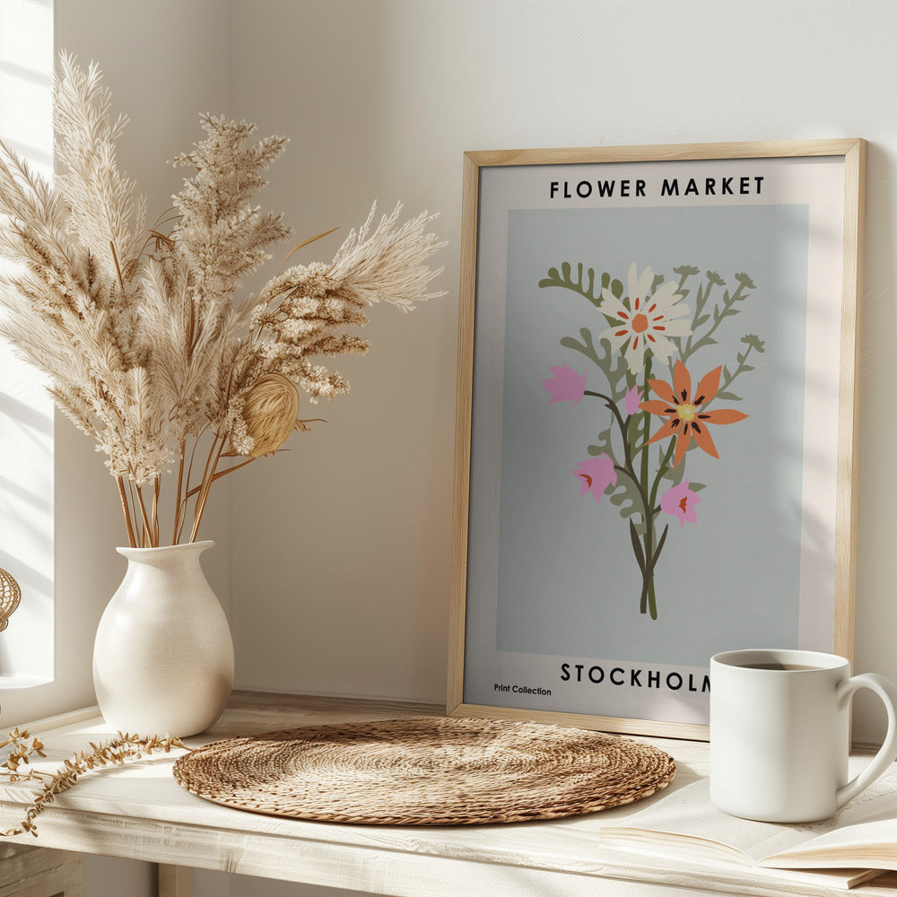 Poster "Flower Market Stockholm"