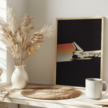 Poster "Space Ship Rainbow"