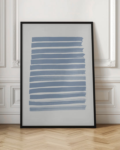 Poster "Blue Strokes"