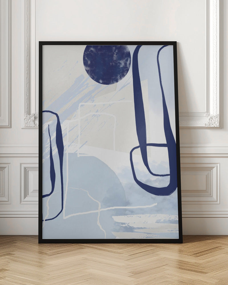 Poster "Lines of Blue III"